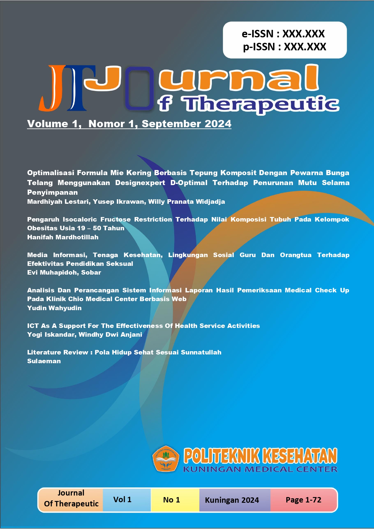 					View Vol. 1 No. 1 (2024): Journal of Therapeutic 
				